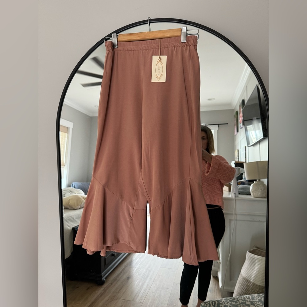 Joyfolie mia joy Rose colored bohemian pants size 10 girls